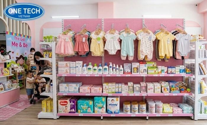 Kệ lưng tôn đục lỗ màu hồng